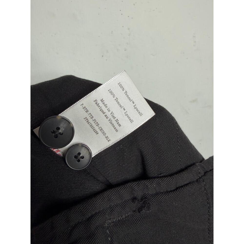 NEW Everlane Womens Pleated Wide Leg Chino Pants Size 16 Black - Picture 7 of 7